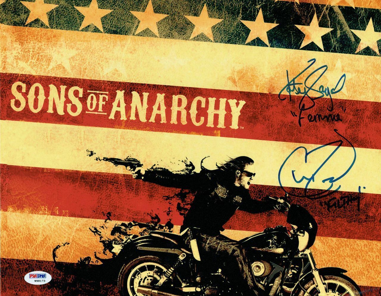 Katey Sagal/Christopher Douglas Reed Signed Sons of Anarchy 11x14 Photo Poster painting PSA/DNA