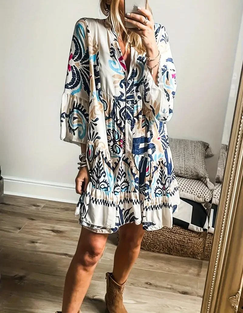 Lowella - Bohemian Tunic Dress