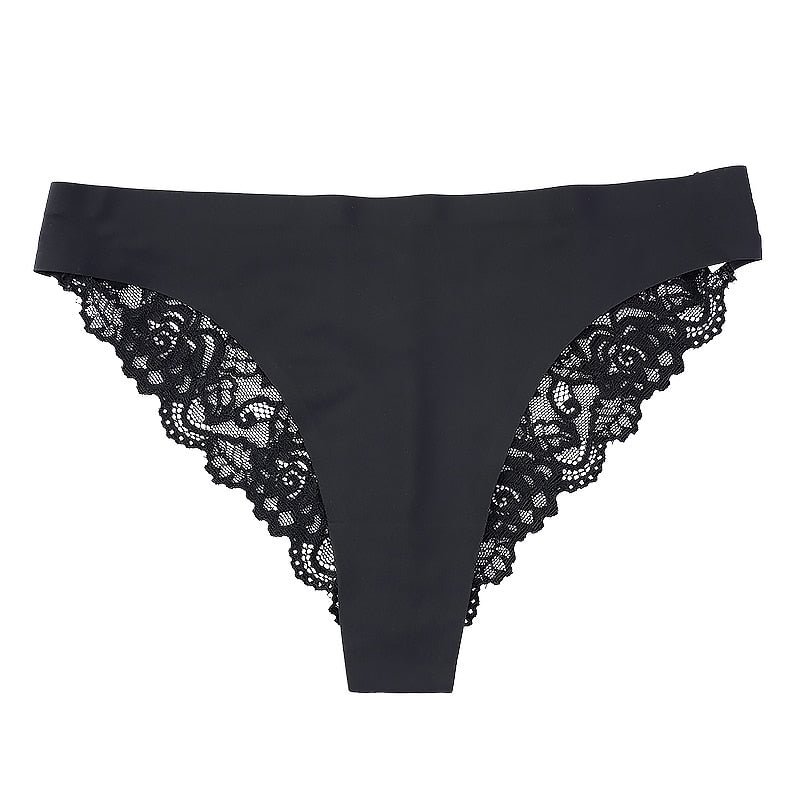 New Sexy Lace Panties For Women Nylon Silk Panty Briefs Underwear Lingerie Female Ladies Floral Pantys Underpants