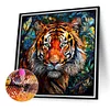 Diamond Painting-DIY Full Round Drill Tiger(40*40 CM)