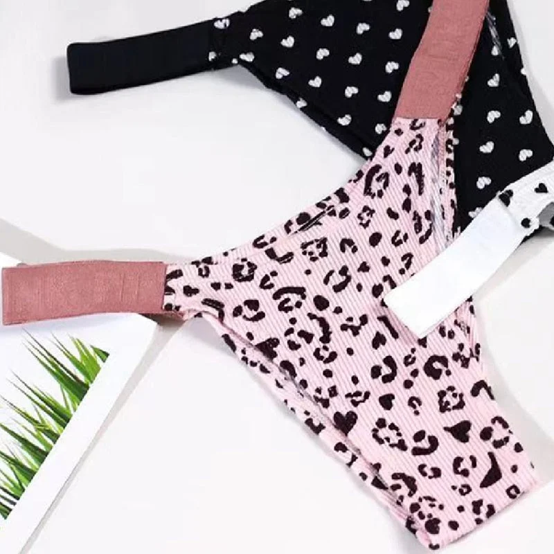 Fashion Seamless Panties Women T Thong Comfort Cotton Bottom Underwear Briefs Pink Sexy High Fork Fitness Intimates Lingerie