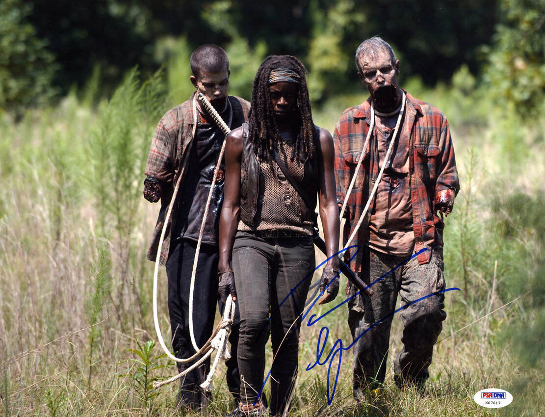 Danai Gurira SIGNED 11x14 Photo Poster painting Michonne The Walking Dead PSA/DNA AUTOGRAPHED