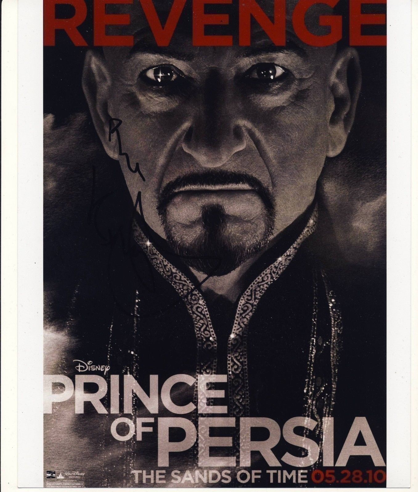 Ben Kingsley Autograph PRINCE OF PERSIA Signed 10x8 Photo Poster painting AFTAL [4298]