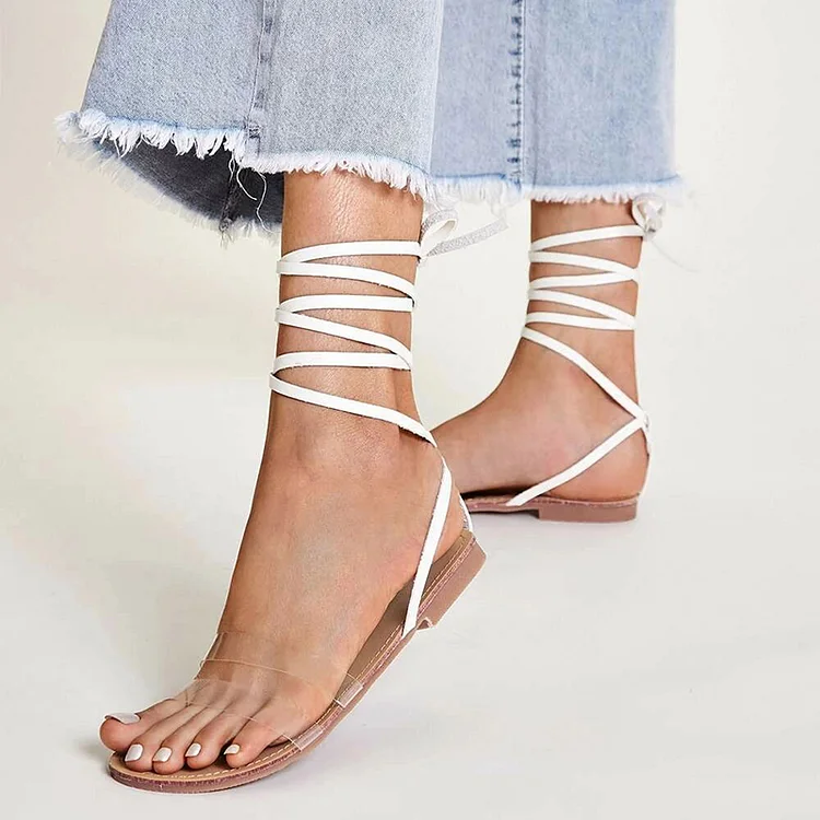 NEW Women's PONTE VECCHIO Italian WHITE Leather Strappy SANDALS 9M Shoes  NWOB | eBay