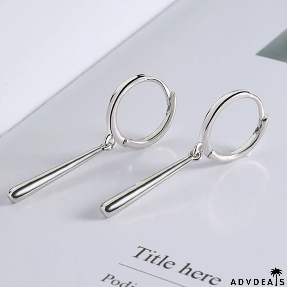 Silver Fashion Simplicity Solid Earrings