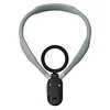  For iPhone 12 / 13 / 14 / 15 Silicone Neck Mount Magnetic Selfie Stick Phone Neck Holder - Grey