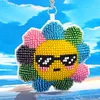 Bead Embroidery - Sunflower Beaded Counted Cross Stitch Keyring
