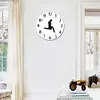 British Comedy Inspired Ministry of Silly Walk Wall Clock Silent Mute Clock