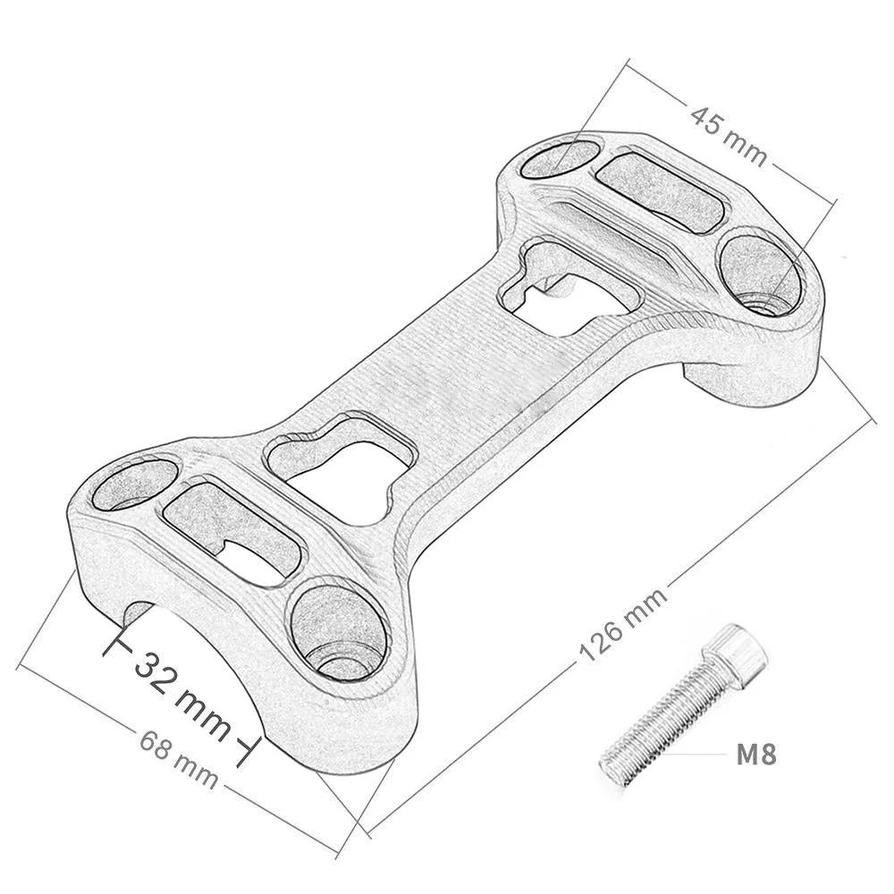 Handlebar Riser Top Clamp For BMW R1200GS LC/ ADV