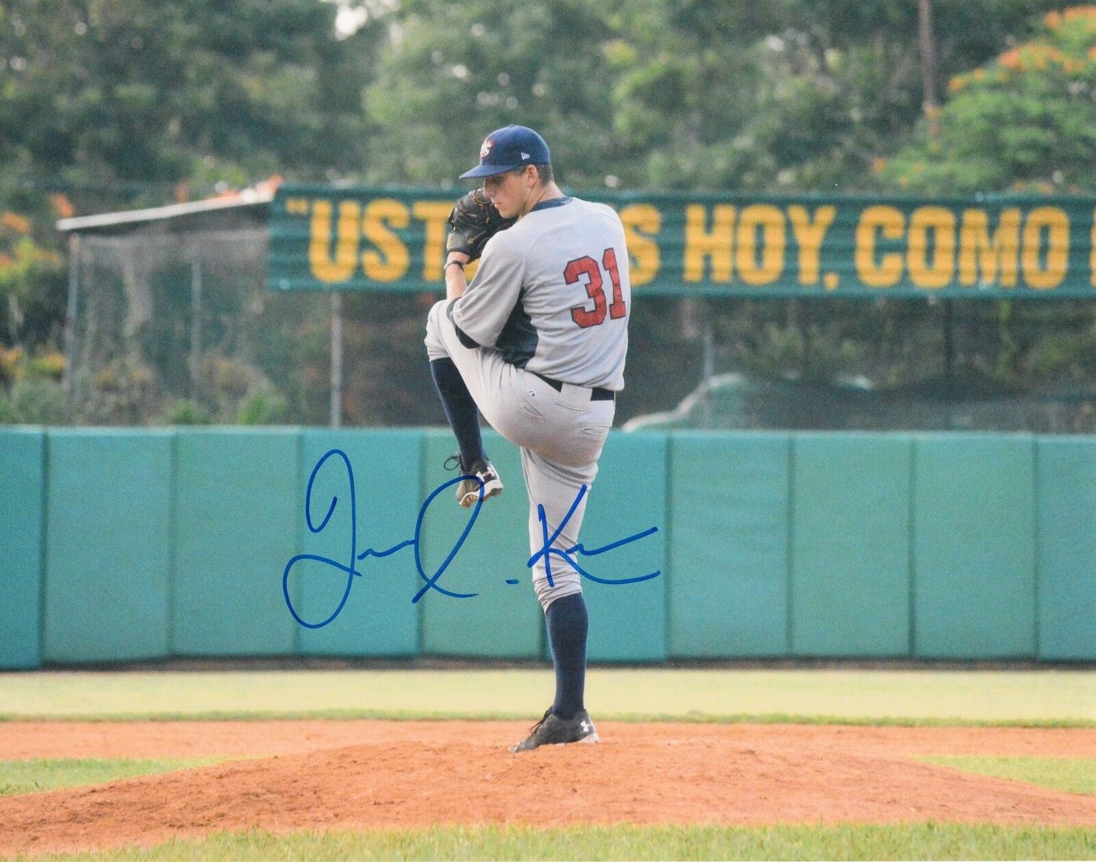 JAMES KAPRIELIAN Signed Autograph 8x10 Baseball Photo Poster painting USA Yankees UCLA A's COA