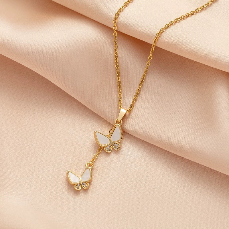 Butterfly Zirconia Necklace