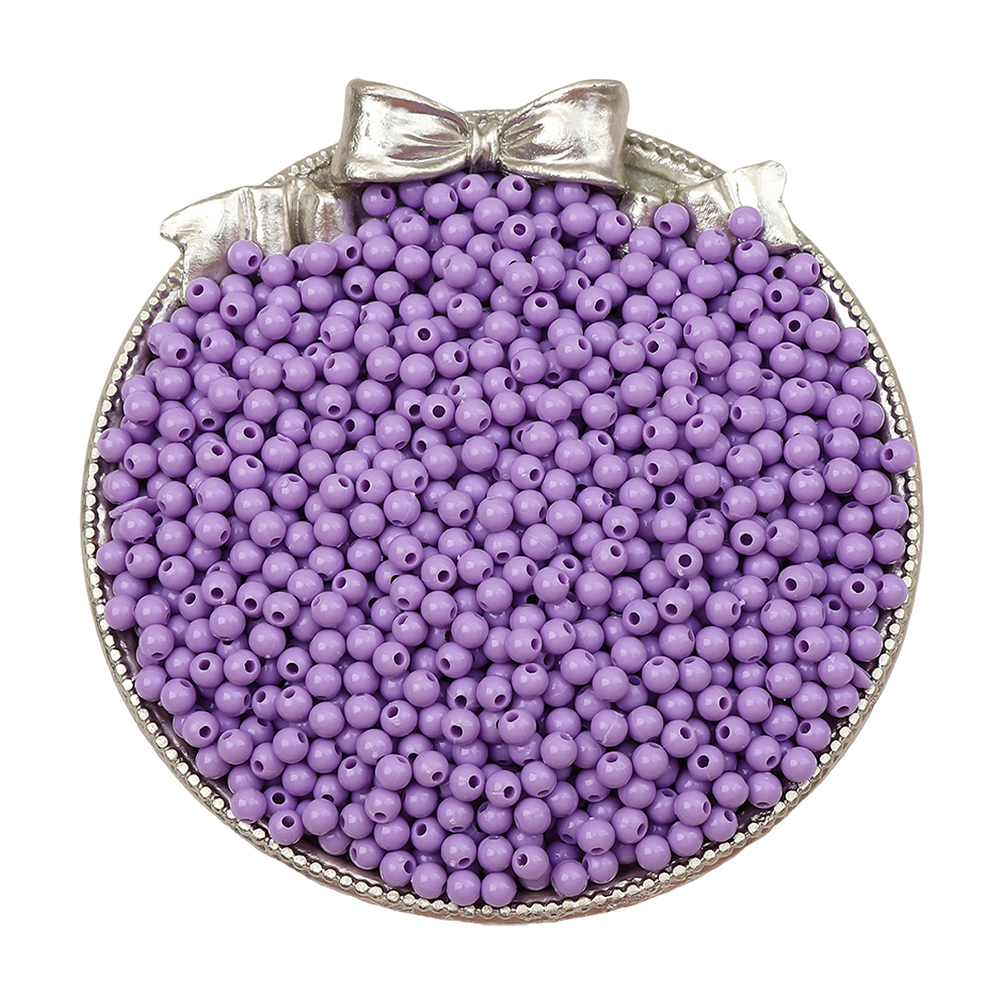 1800Pcs 3mm Acrylic Beads Decorative Craft Beads Small Beads for DIY Crafts (24)