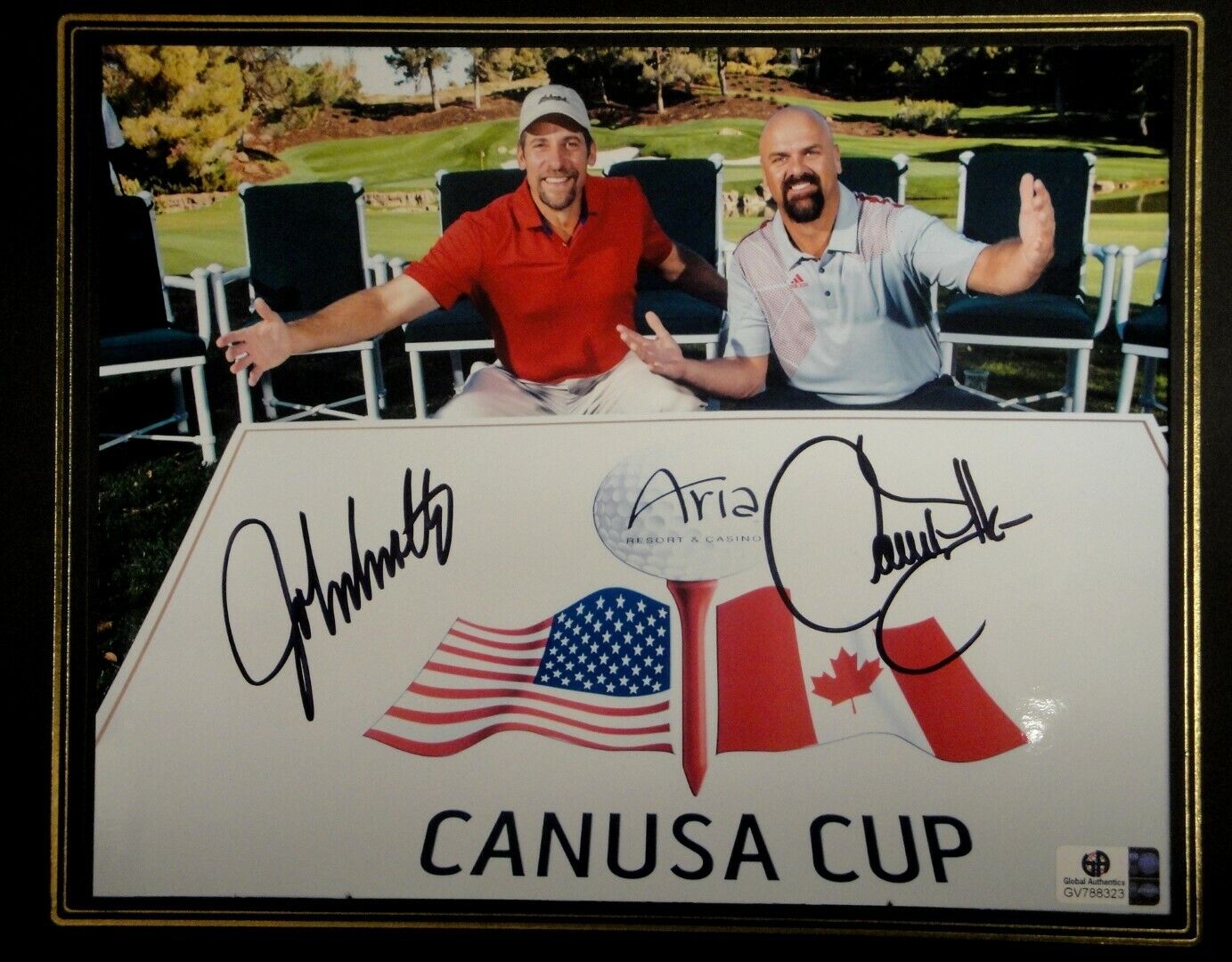 John Smoltz Larry Walker Dual Signed Autographed 8x10 Photo Poster painting Canada Cup GV775649