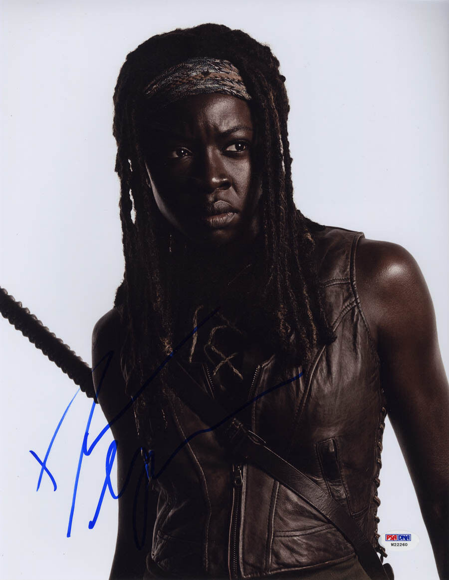 Danai Gurira SIGNED 11x14 Photo Poster painting Michonne The Walking Dead PSA/DNA AUTOGRAPHED