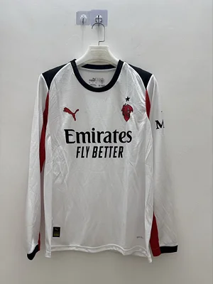 2025/2026 Long Sleeve AC Milan Away Soccer Jersey 1:1 Thai Quality