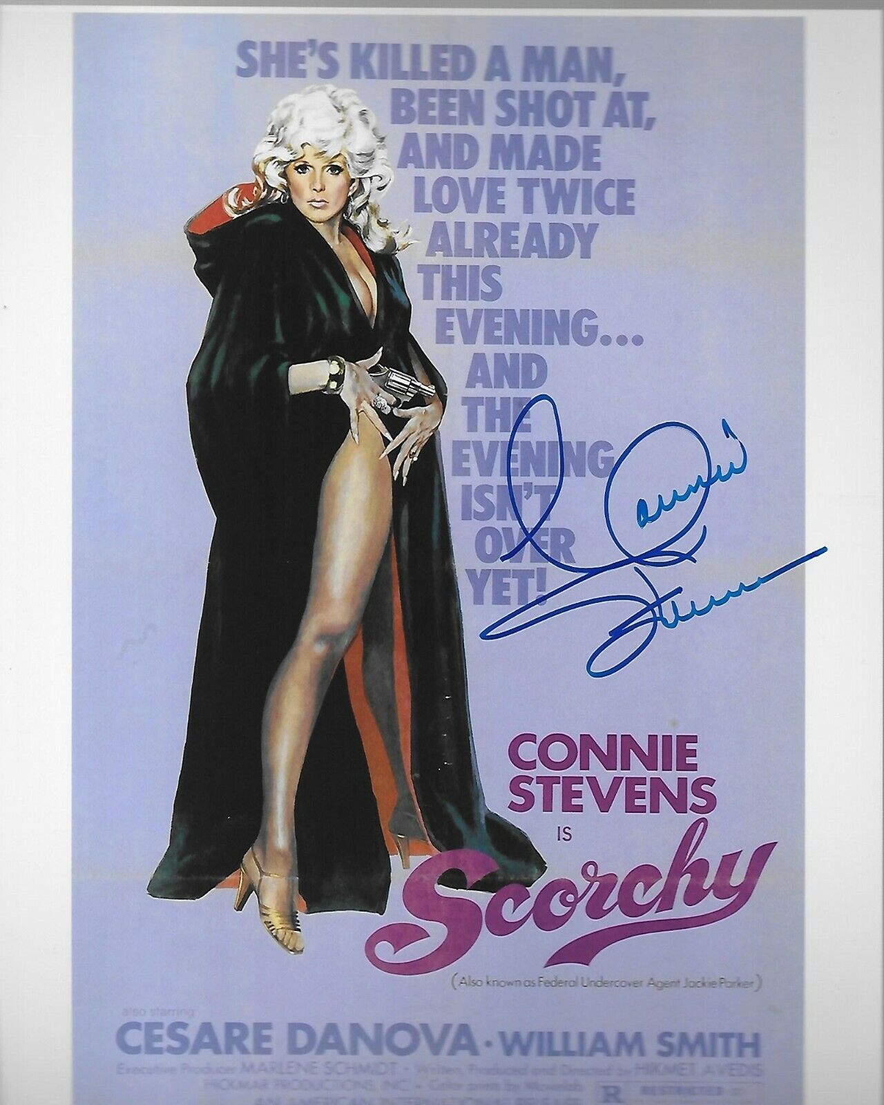 Connie Stevens Original Autographed 8X10 Photo Poster painting #70 signed at Hollywood Show