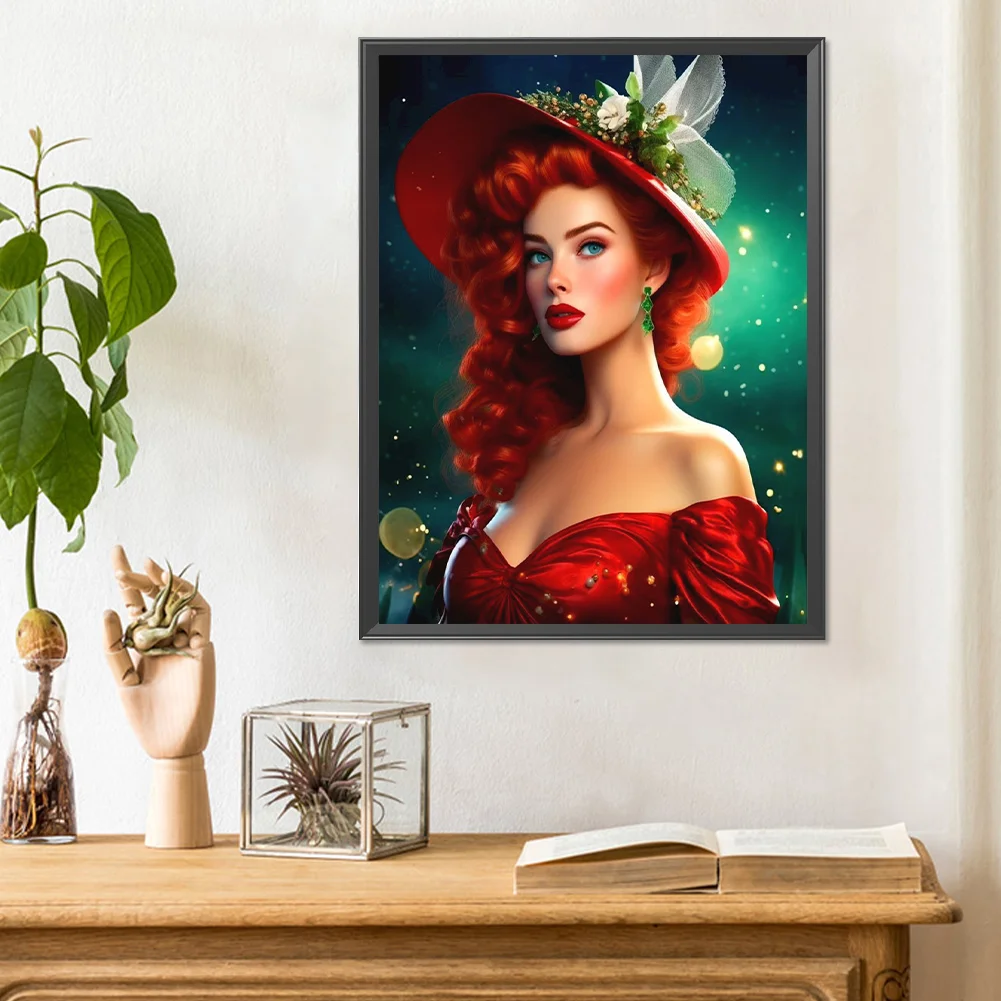 Diamond Painting - Full Round Drill - Lady(Canvas|30*40cm)