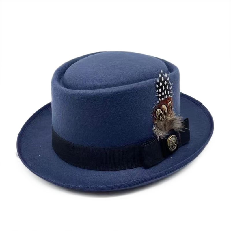 Cliff Bowler Hat-Navy Blue