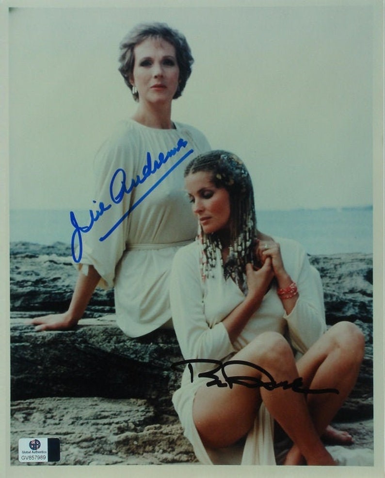 JULIE ANDREWS & BO Derek Cast Signed Photo Poster painting X2 10 Dudley Moore wcoa