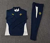 2025 Portugal Half-Pull Training Suit Royal blue Football Shirt 1:1 Thai Quality Set