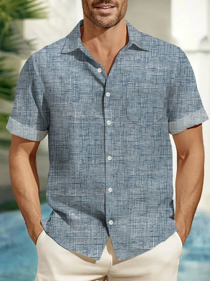 Printed Men'S Casual Resort Shirt