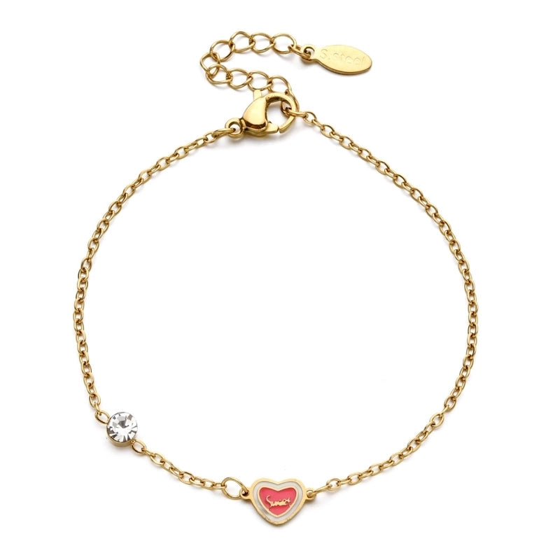 Basic Minimalist Classic Style Letter Hot Air Balloon Heart Shape 304 Stainless Steel Bracelets In Bulk