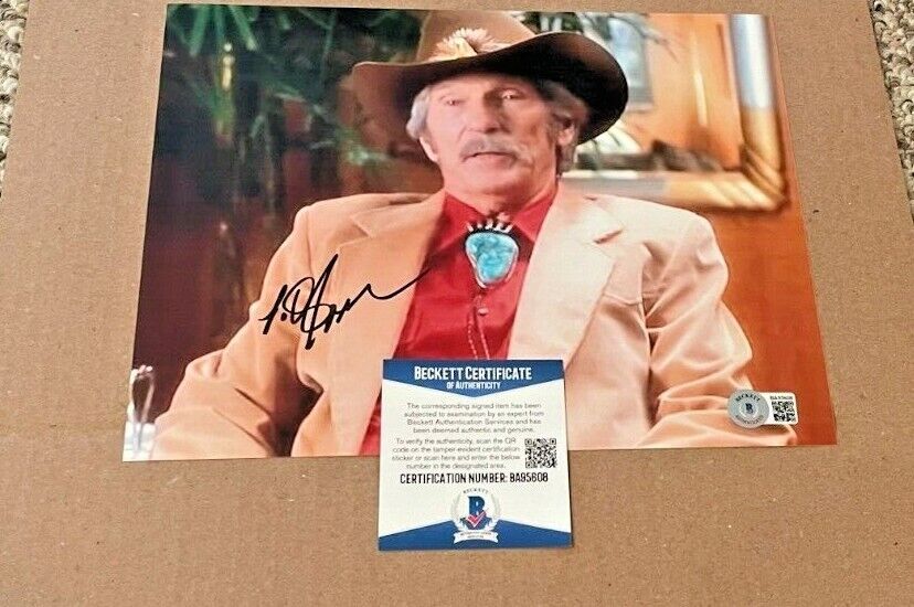 L.Q. JONES SIGNED COMMISSIONER PAT WEBB CASINO 8X10 Photo Poster painting BECKETT CERTIFIED