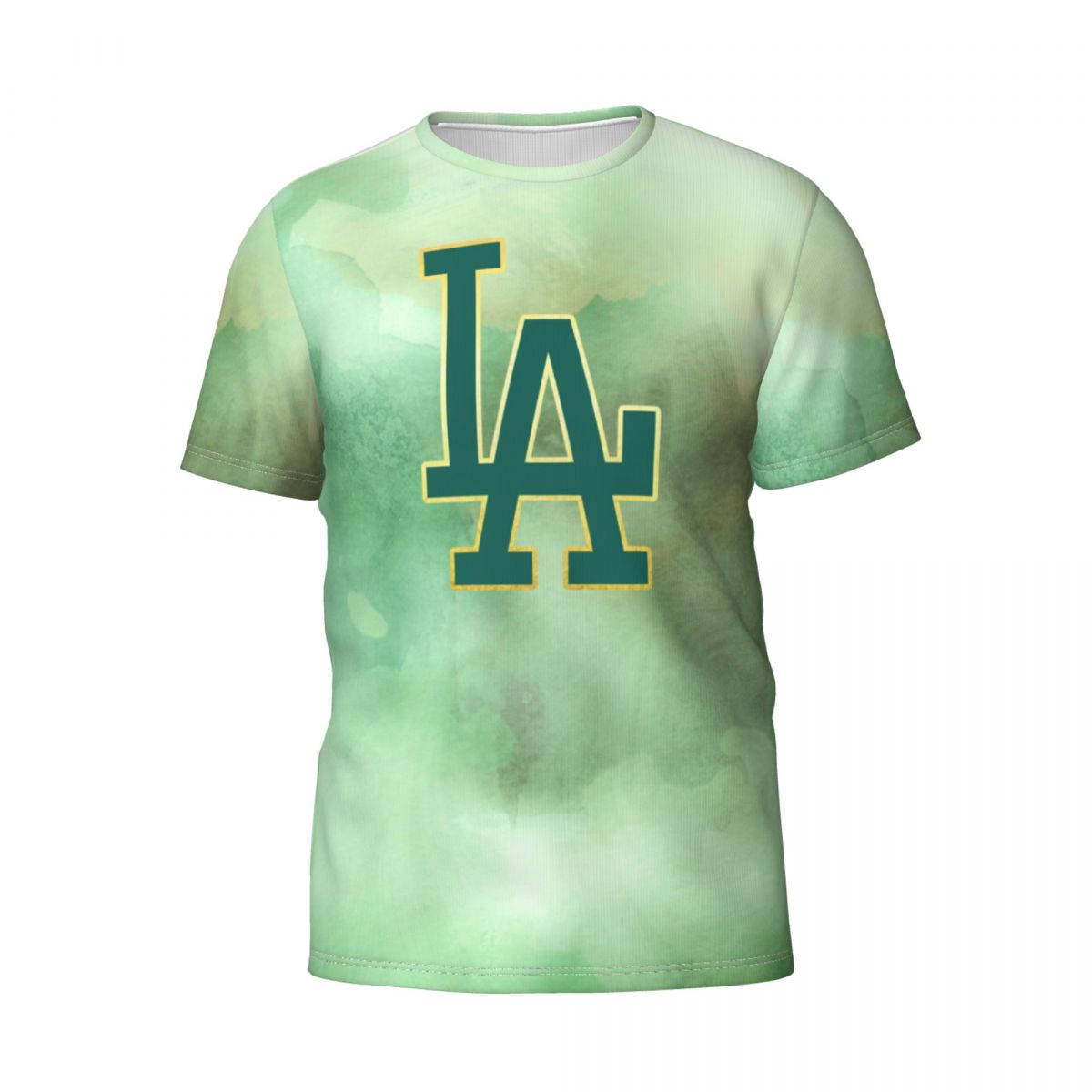 Los Angeles Dodgers St Patrick's Day Printed Men's T-Shirt