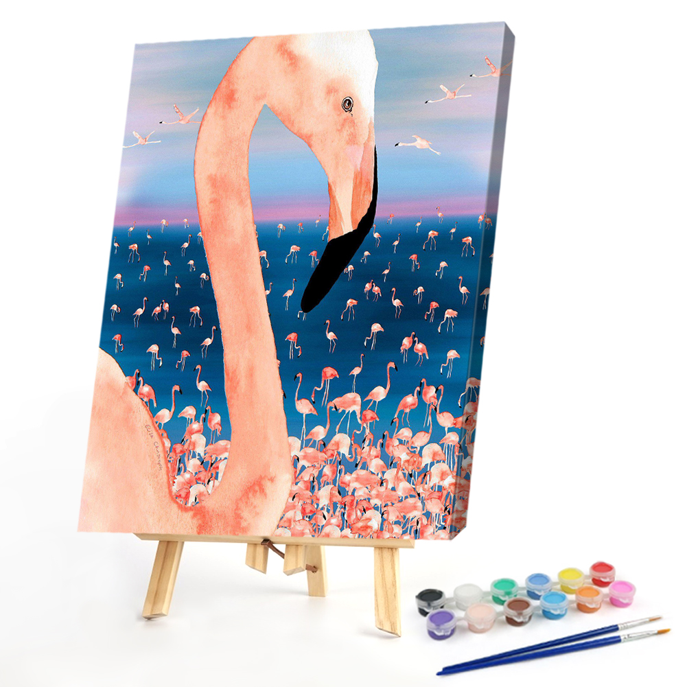 40*50CM - Paint By Numbers - Flamingos, 501 Original