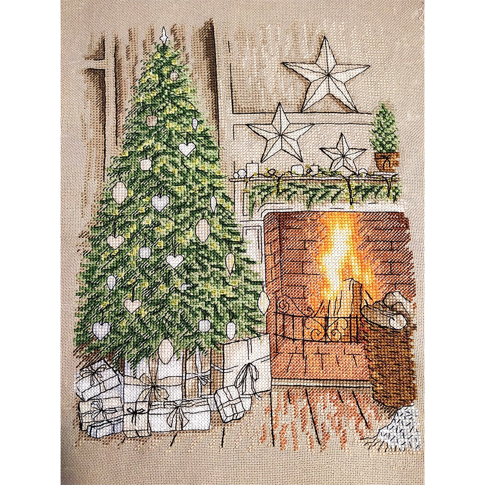 

Merry Christmas - 14CT Counted Cross Stitch - 30*40CM, 501 Original