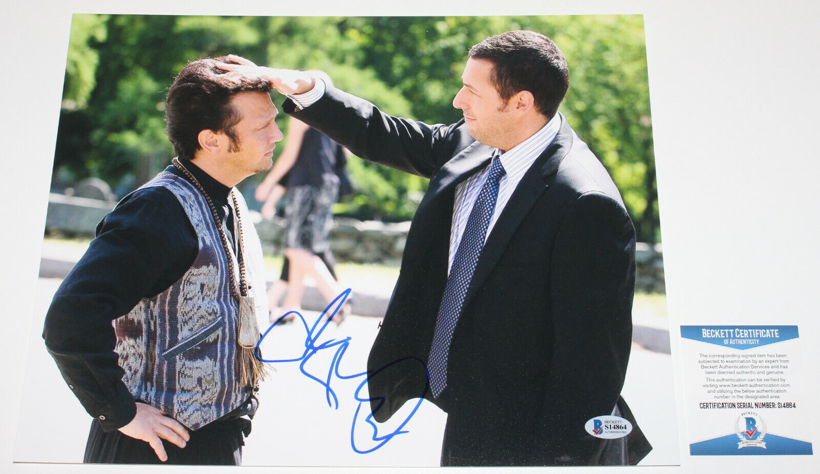 ADAM SANDLER SIGNED GROWN UPS 11x14 Photo Poster painting HAPPY GILMORE CLICK BECKETT COA BAS