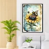 (Big Size) Bee On Sunflower- 11CT Stamped Cross Stitch 40*60cm/15.75*23.62in