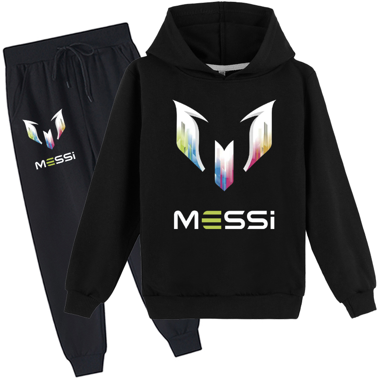 Mayoulove Messi Hoodie Set for Kids - Unisex Sweatshirt  Pants - Perfect Gift for Boys  Girls - Soccer Fan Gear-Mayoulove