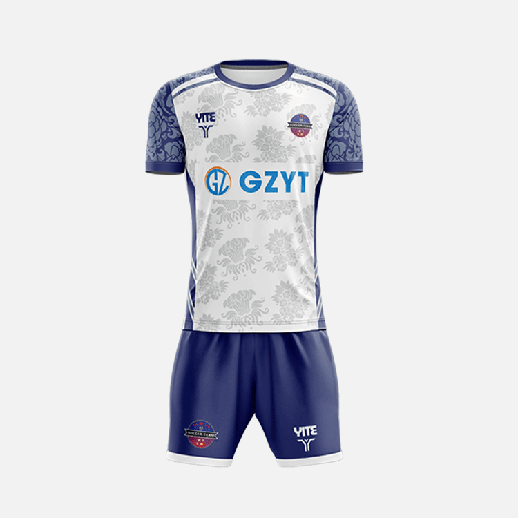 YITE | LZ24-022-Blue And White Soccer Uniforms