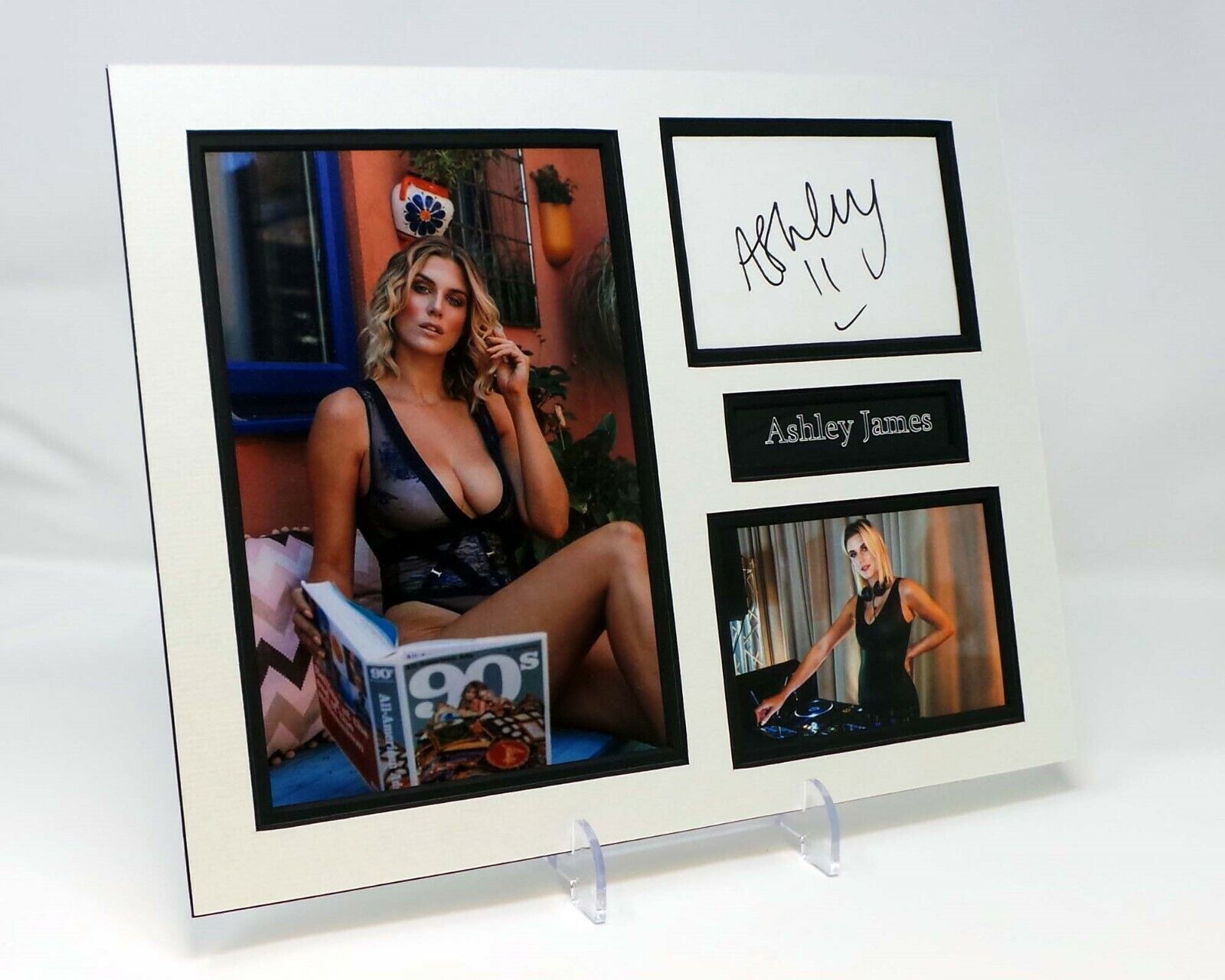 Ashley JAMES Signed Mounted Photo Poster painting Display AFTAL COA DJ & Presenter