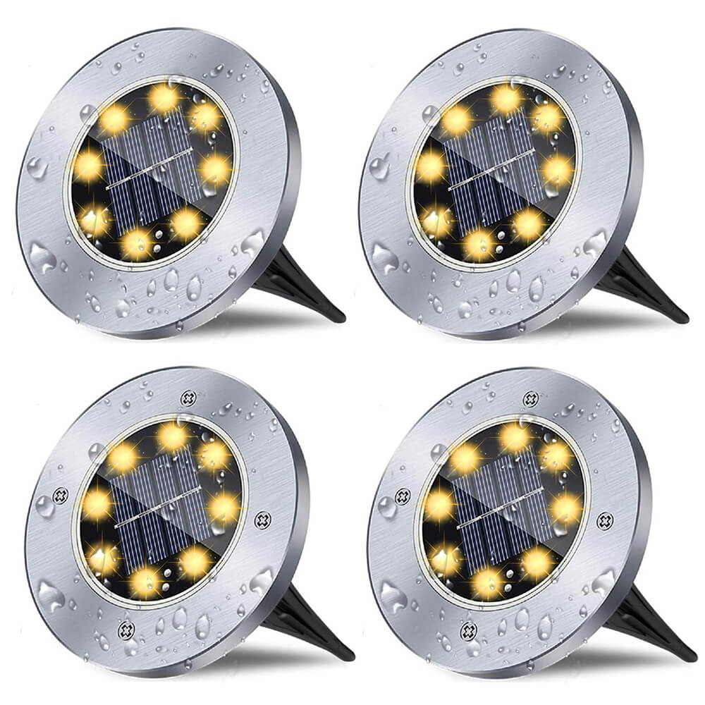 Solar Waterproof Ground Light(4 Packs)