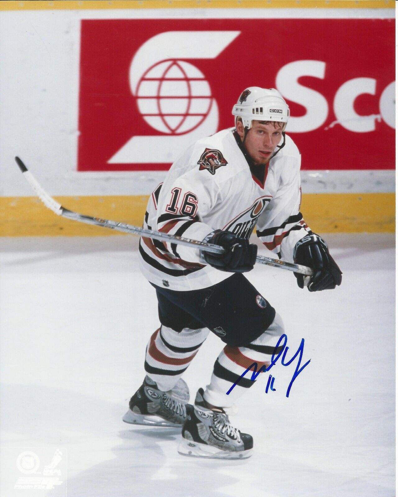 Mike York Autographed 8x10 Edmonton OilersB146