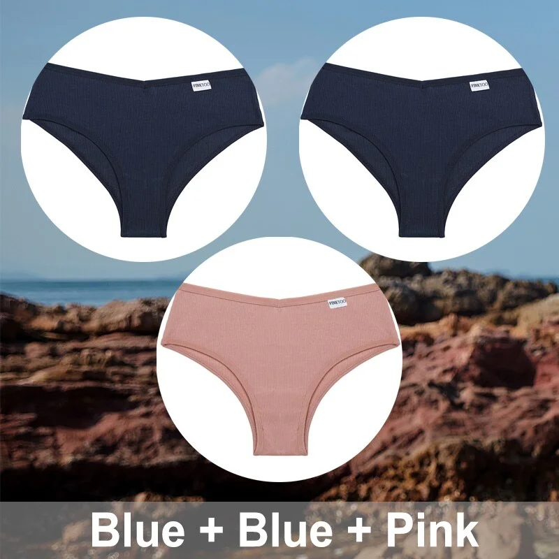 3PCS/Set M-XXXL Plus Size Cotton Panties Women Underwear Sexy Lingerie Female Underpants Intimates Brazillian Pantys Sexy Briefs