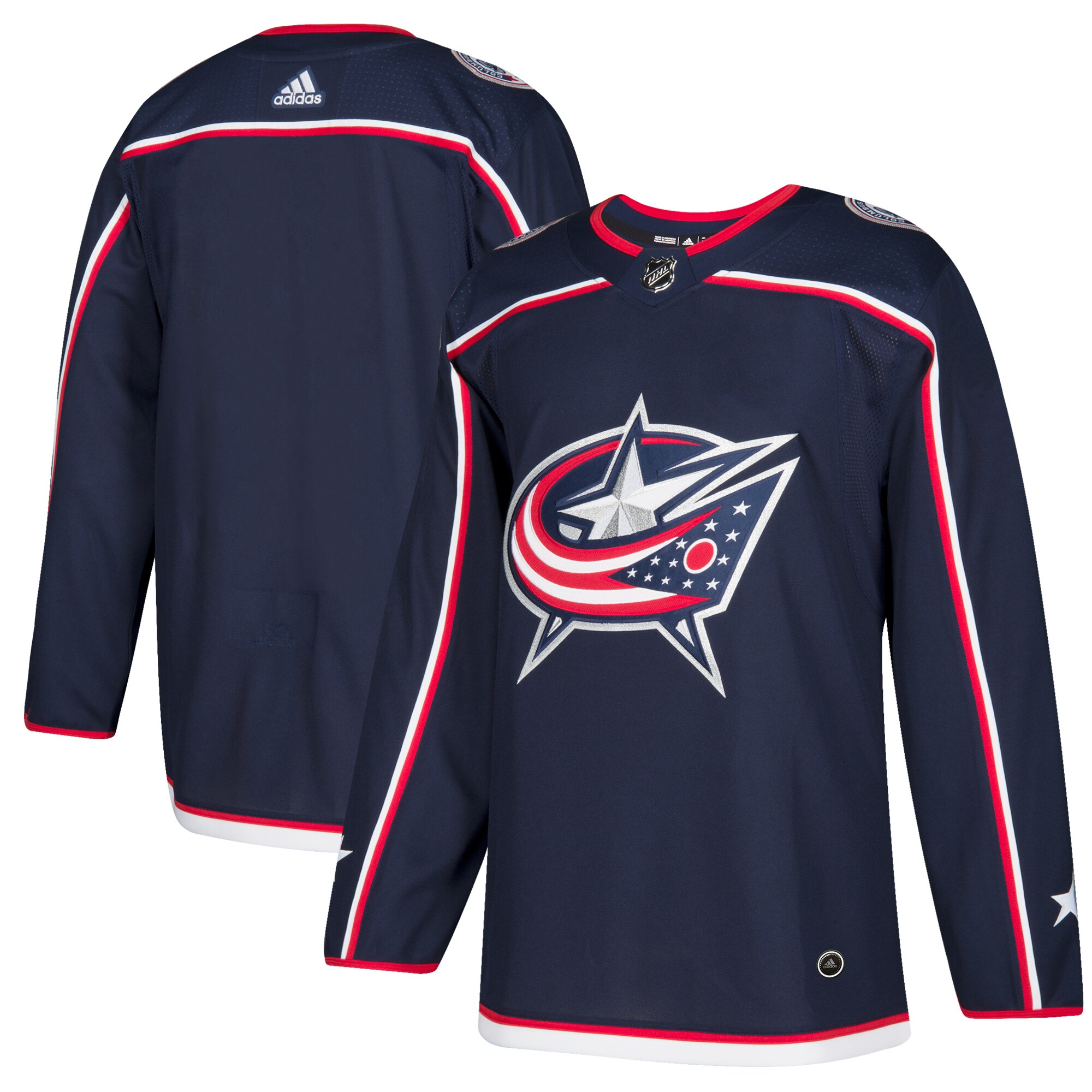 Columbus Blue Jackets  Home  Blank Jersey – Navy mysite