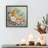Fleur croissant de lune - peinture diamant de forme sp&eacute;ciale - 30*30cm