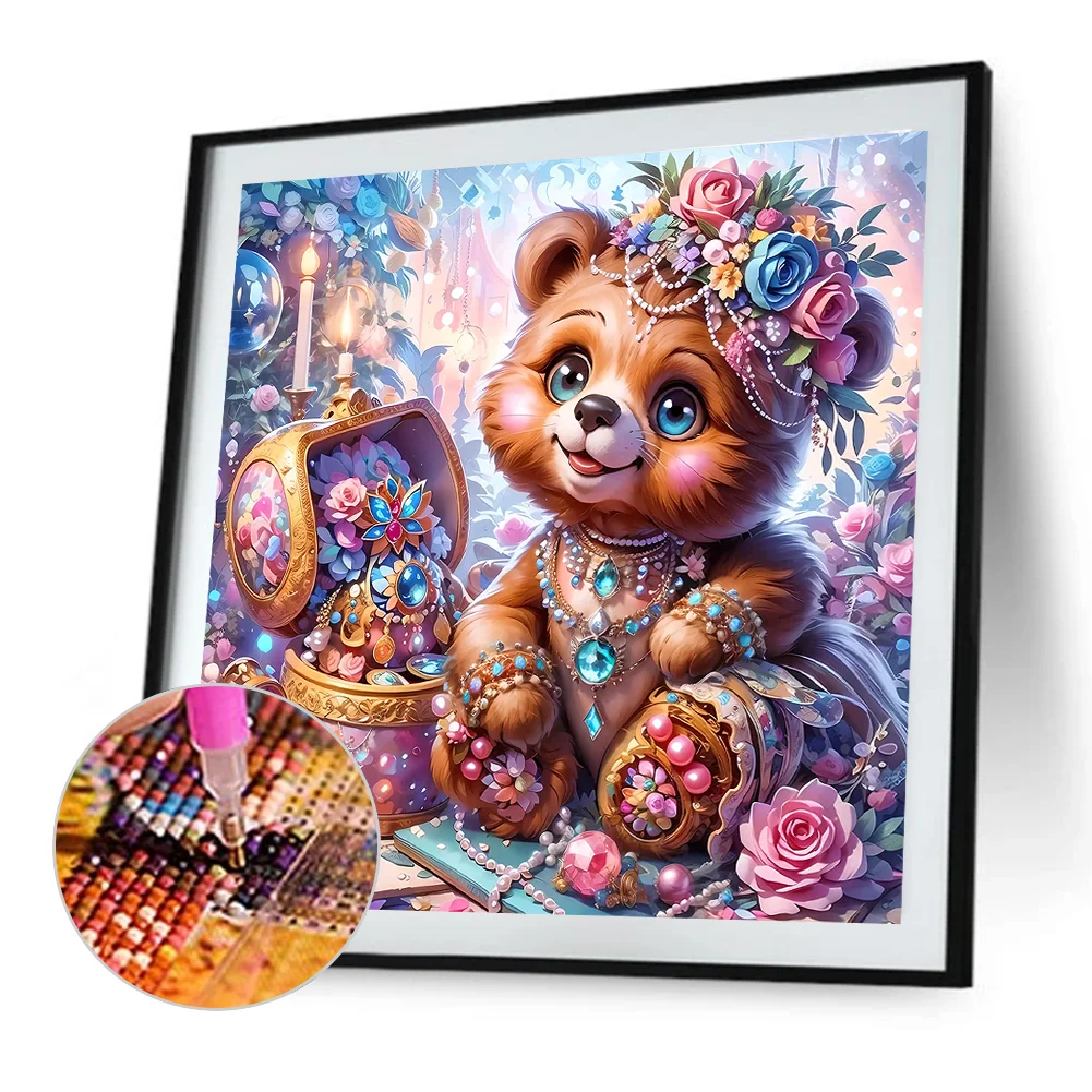 Full Round Diamond Painting 40*40cm - Bear