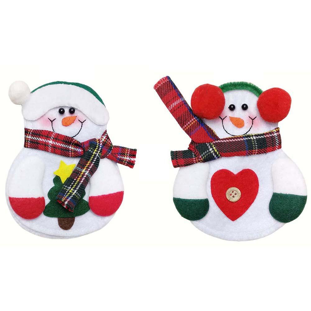 

Christmas Decorations Home Table Cutlery Snowman Knife and Fork Set, 501 Original