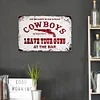 COWBOYS LEAVE YOUR GUNS AT THE BAR - Vintage Metal Signs(12*16Inch) - Bar