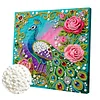 Peacock Art Diamond Painting Kit for Adults Home Decor 25x25cm With Frame