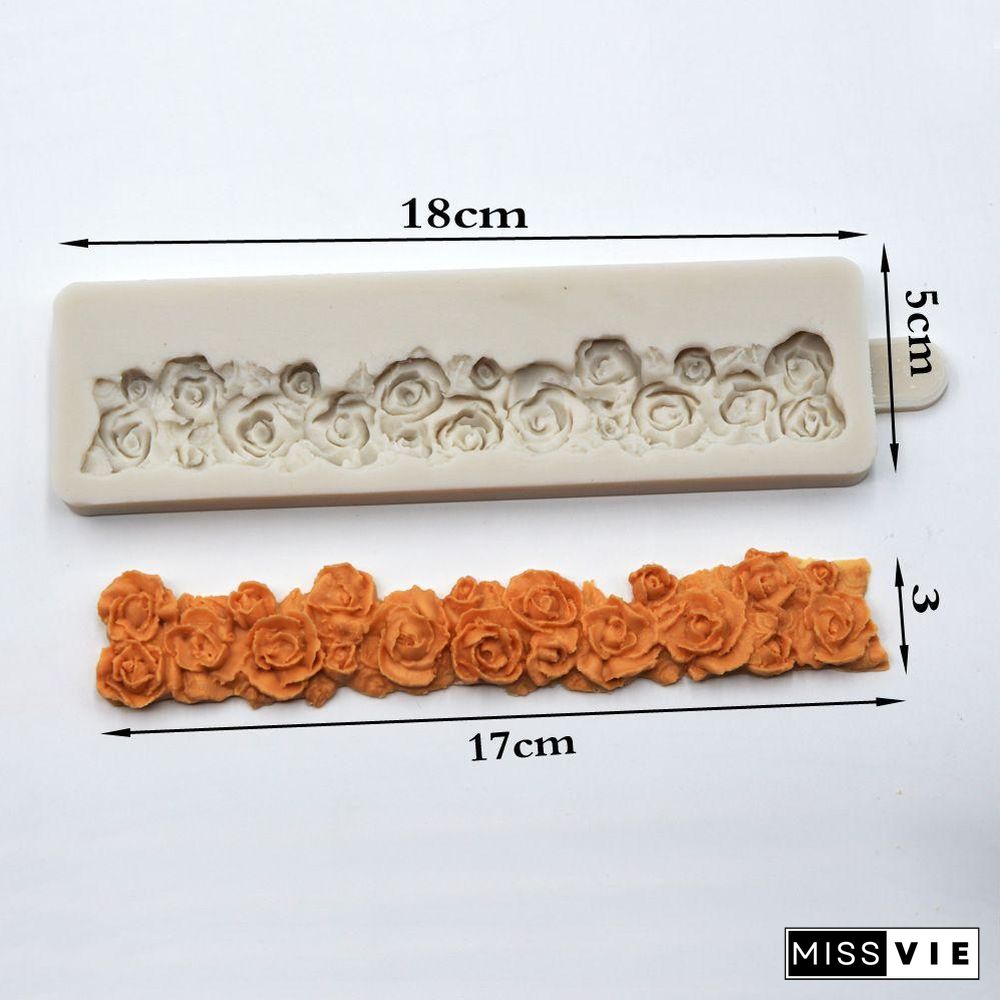 Silicone Pie Crust Mold for Pastry Fondant Mold Stamper Baking Toppers