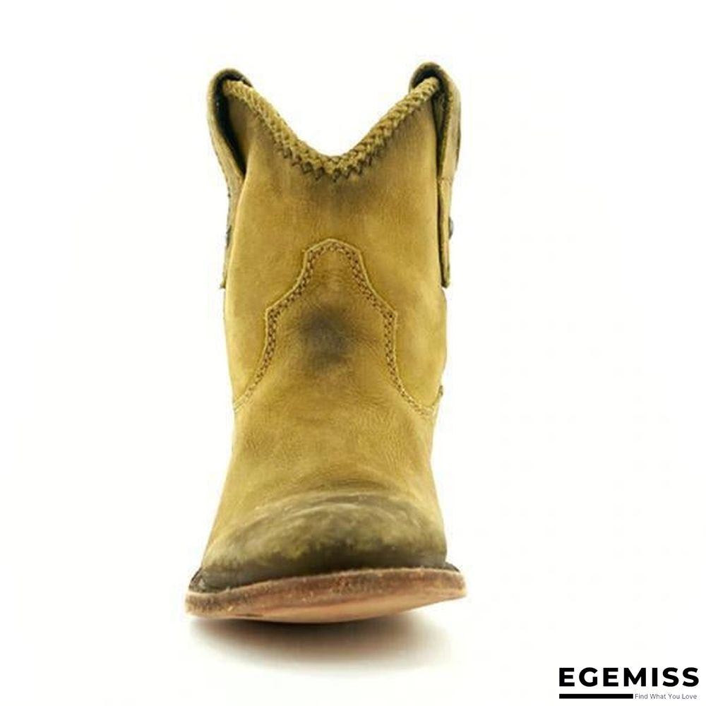 Chunky Heel Women Ankle Martin Boots | EGEMISS