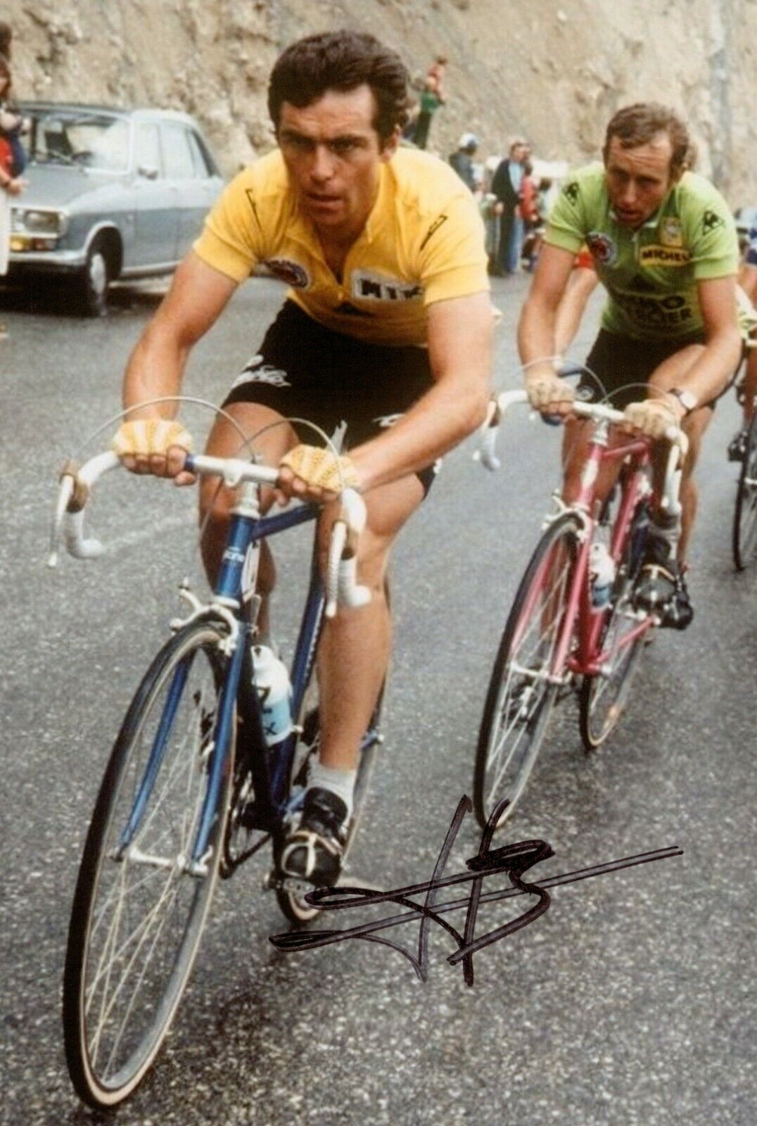 Bernard Hinault Signed 6x4 Photo Poster painting Tour de France Cycling Genuine Autograph + COA