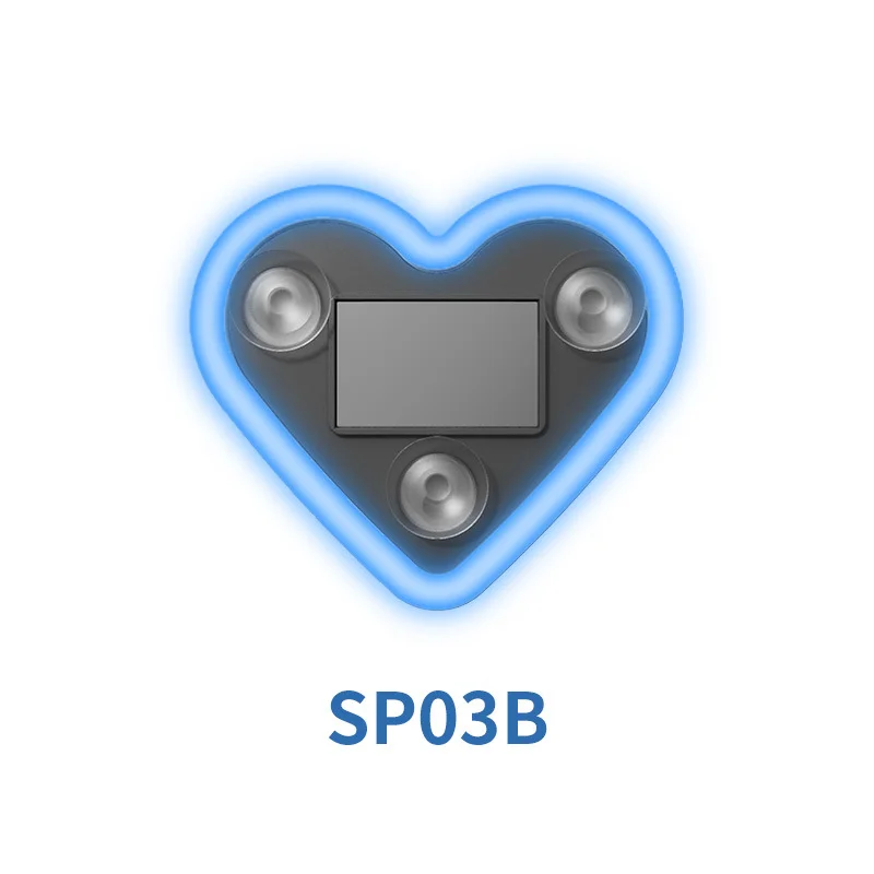 Solar-Operated Heart-Shaped Plastic LED Neon Atmosphere Light Window Decoration for Cars Love Theme Exterior Accessory