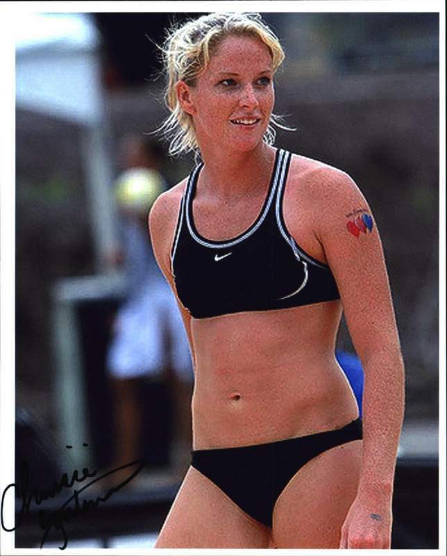 Chrissie Zartman authentic signed AVP volleyball 8x10 Photo Poster painting W/Cert Autographed 6