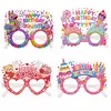 4pcs DIY Rhinestone Diamond Painting Glasses Frame No Lens (Birthday-2)